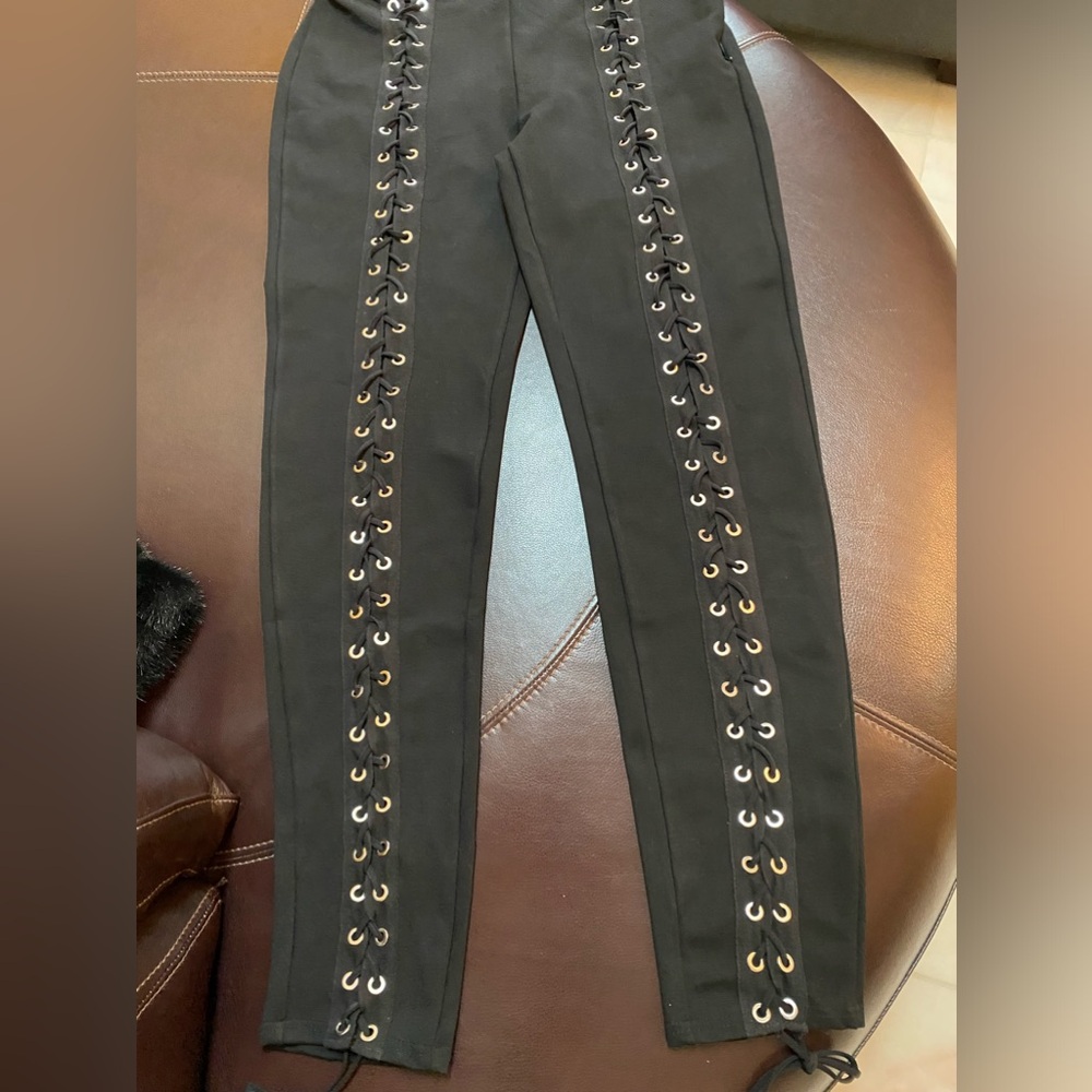 Lace up pants
